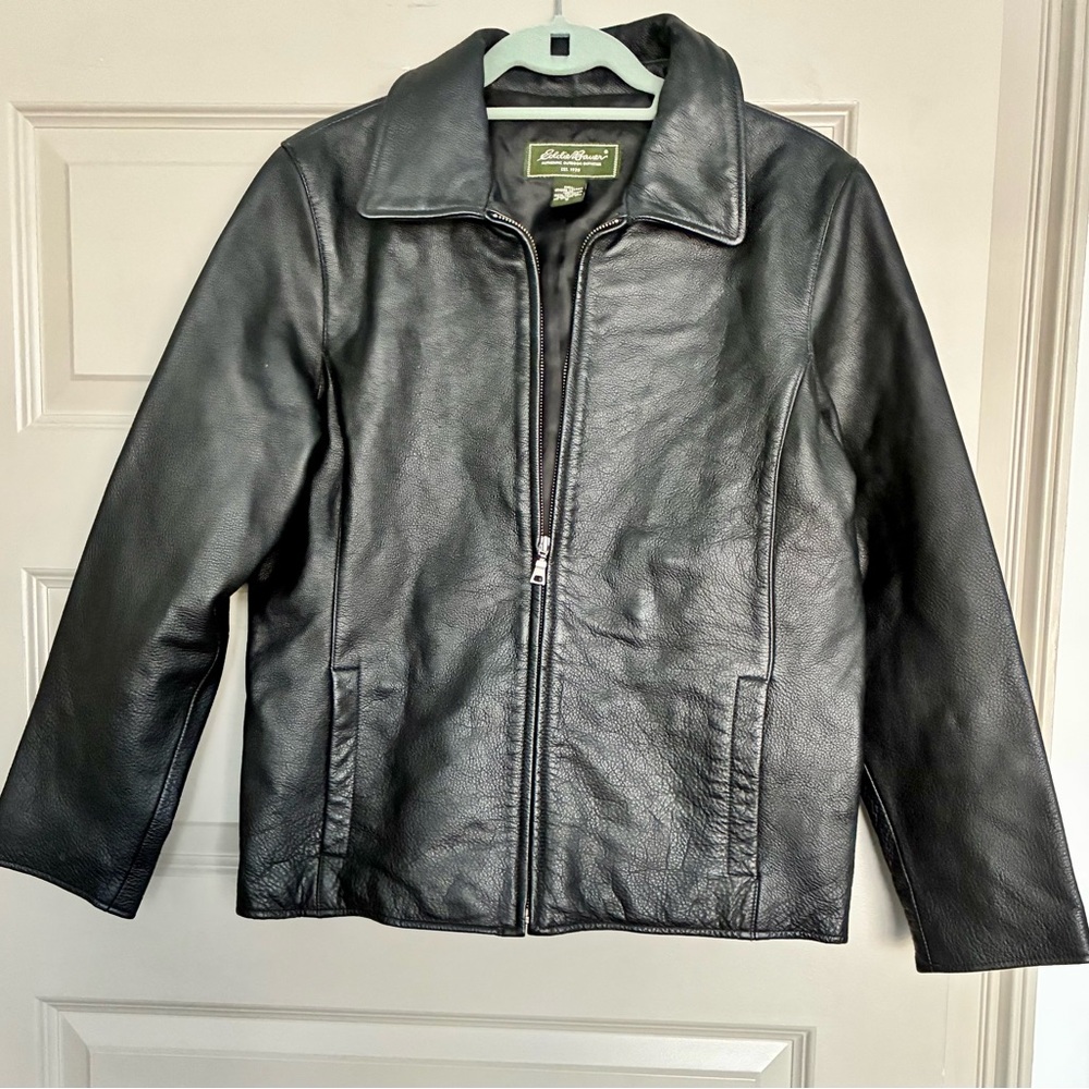 Eddie Bauer Black Leather Jacket